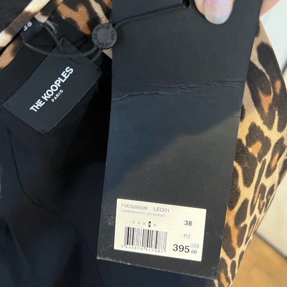 NWT - The Kooples Leopard Print Suit Jacket Blazer - Picture 5 of 6